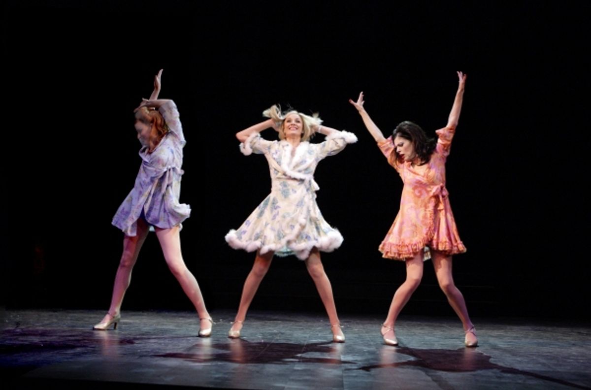 Tiffany Graves (Helene), Tamzin Outhwaite (Charity Hope Valentine) & Josefina Gabrielle at 