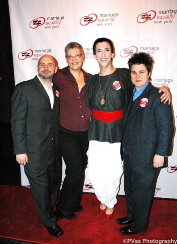 The Gala's organizer's & host Ron Zacchi, Cathy Marino-Thomas, Marti Gould Cummings,  Photo