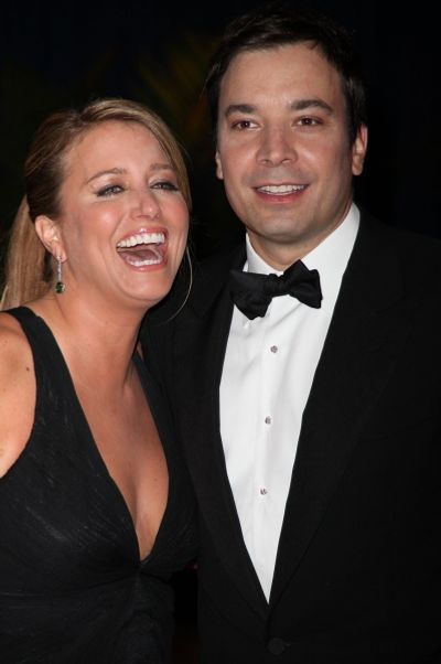 Jimmy Fallon & wife Photo