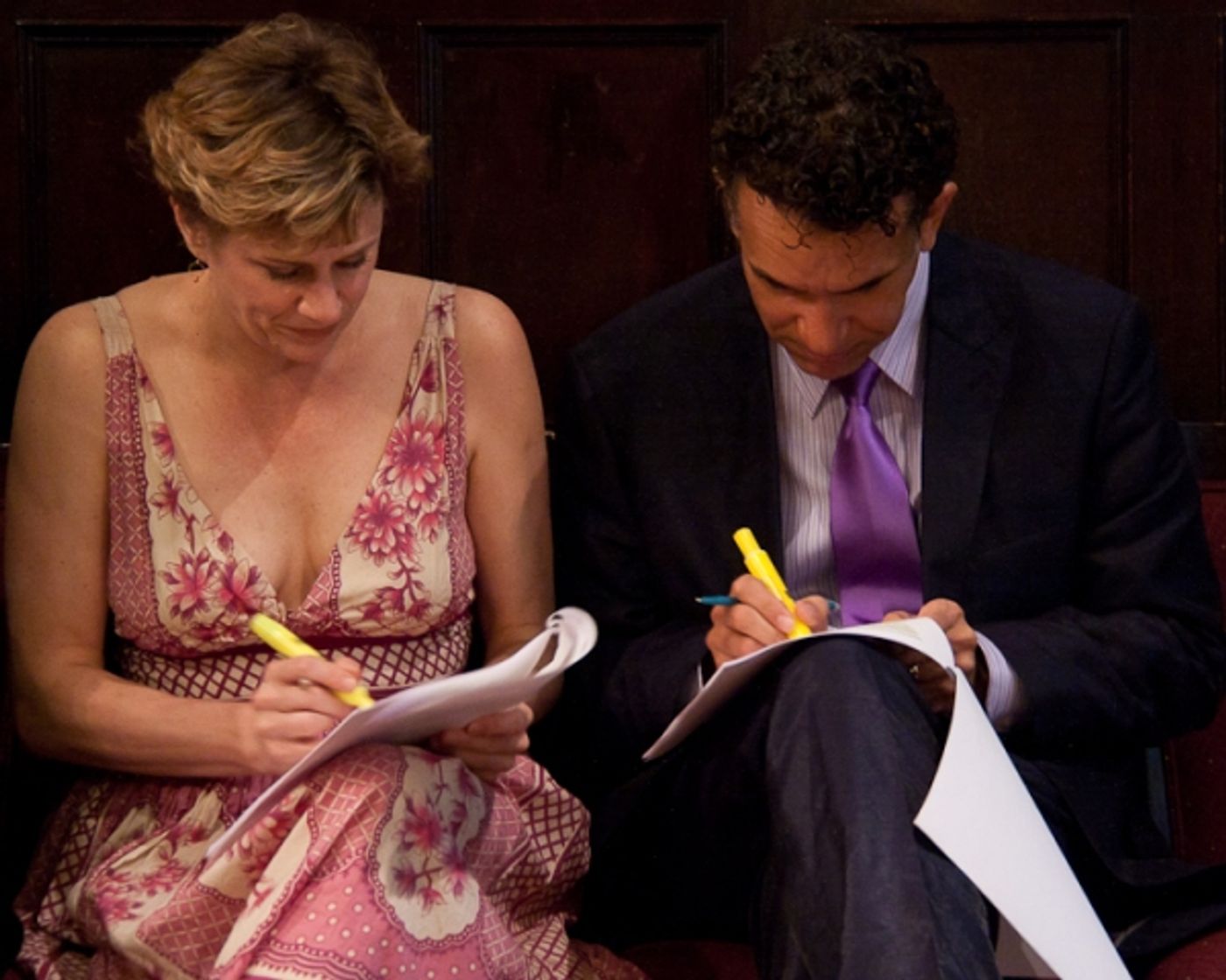 Photo Coverage: Huffman and Stokes Mitchell Announce 2010 Drama Desk Nominees  Image