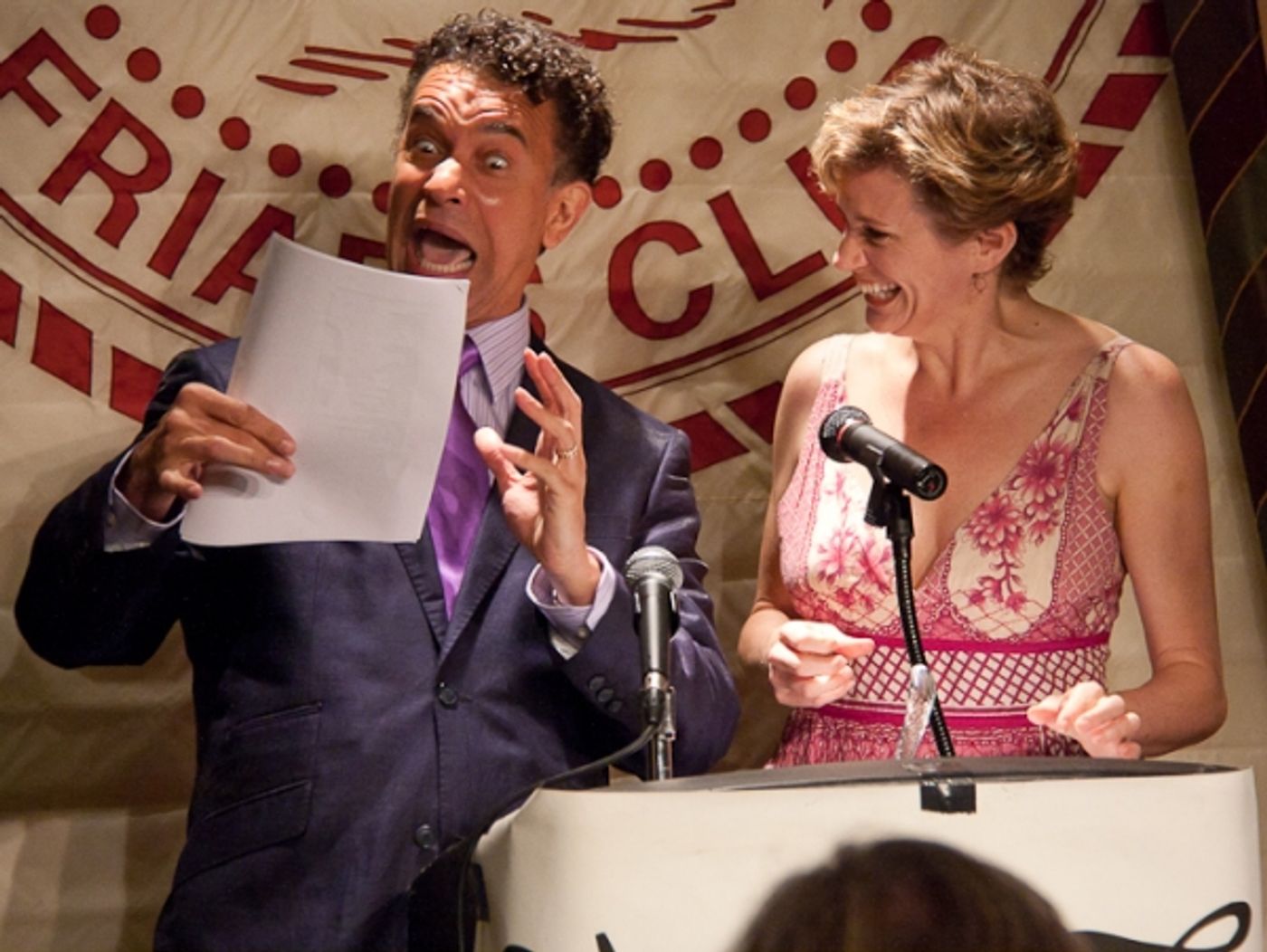 Photo Coverage: Huffman and Stokes Mitchell Announce 2010 Drama Desk Nominees  Image