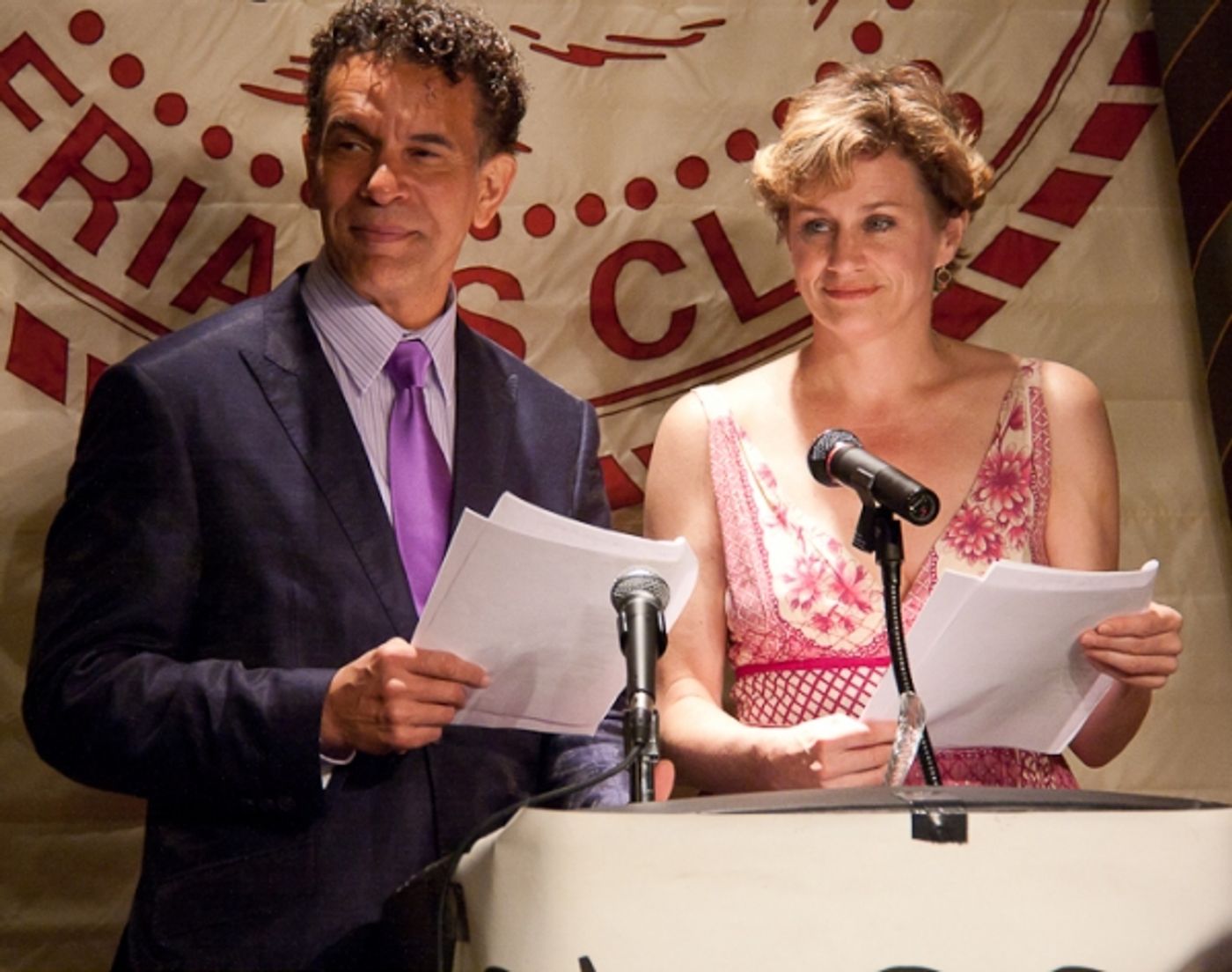 Photo Coverage: Huffman and Stokes Mitchell Announce 2010 Drama Desk Nominees  Image