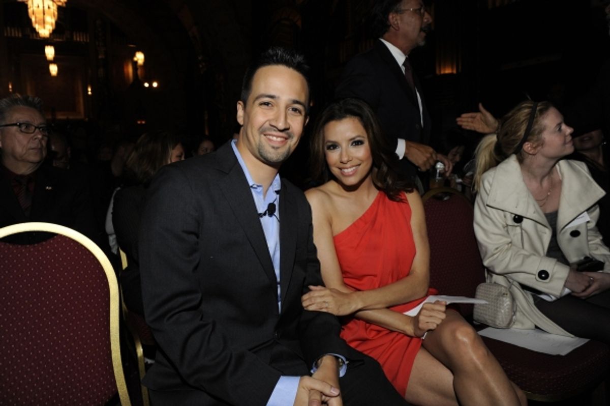 Lin-Manuel Miranda and Eva Longoria Parker at 