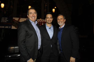 Kenny Ortega, Lin-Manuel Miranda and Tony Plana Photo