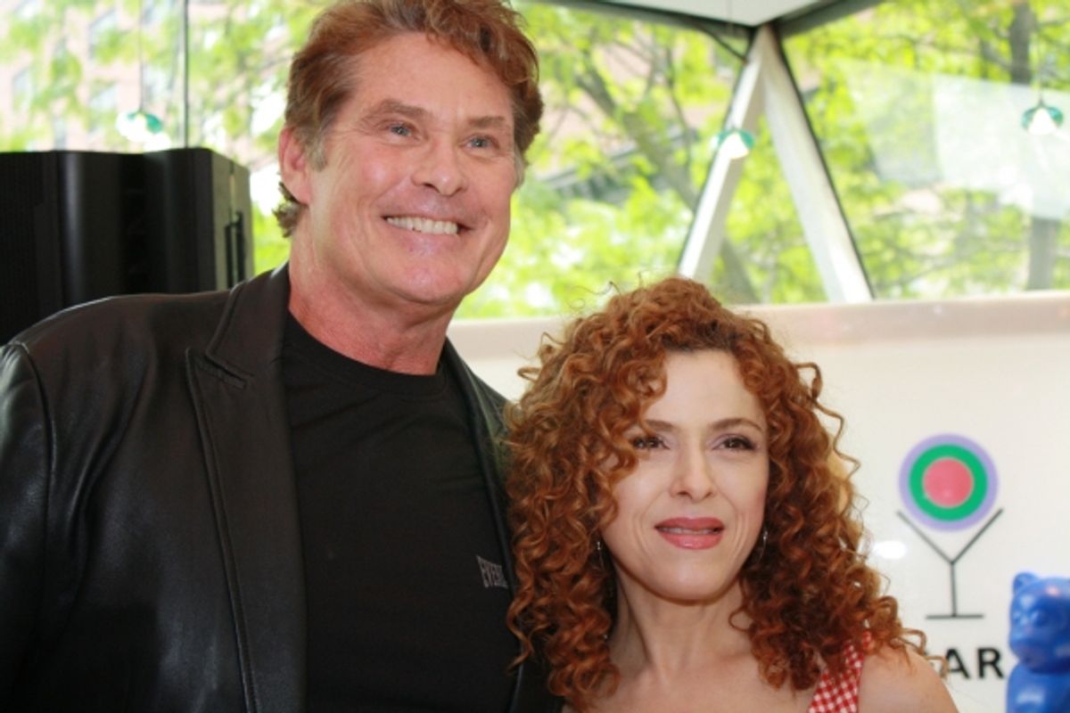 David Hasselhoff and Bernadette Peters at 