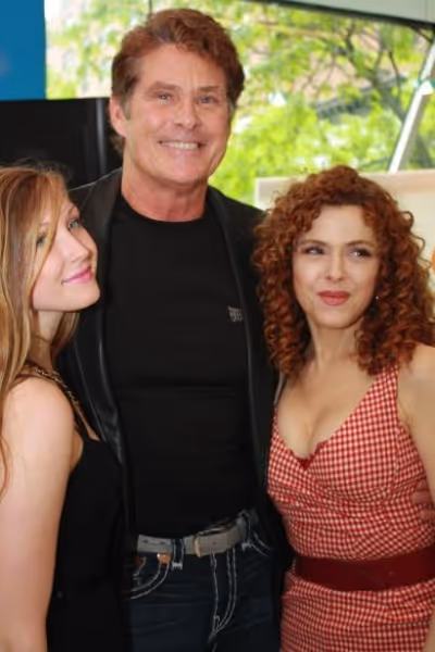 David Hasselhoff, Bernadette Peters and Hasselhoff's daughter Photo