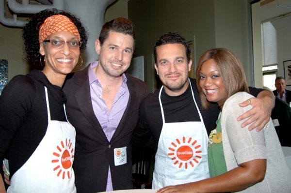 Carla Hall, Ryan Scott (tonight's Emcee), Fabio Viviani, and Sunny Anderson (Food Net Photo