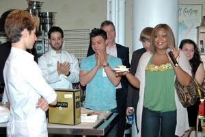 Sunny Anderson getting ready to announce the winners Photo