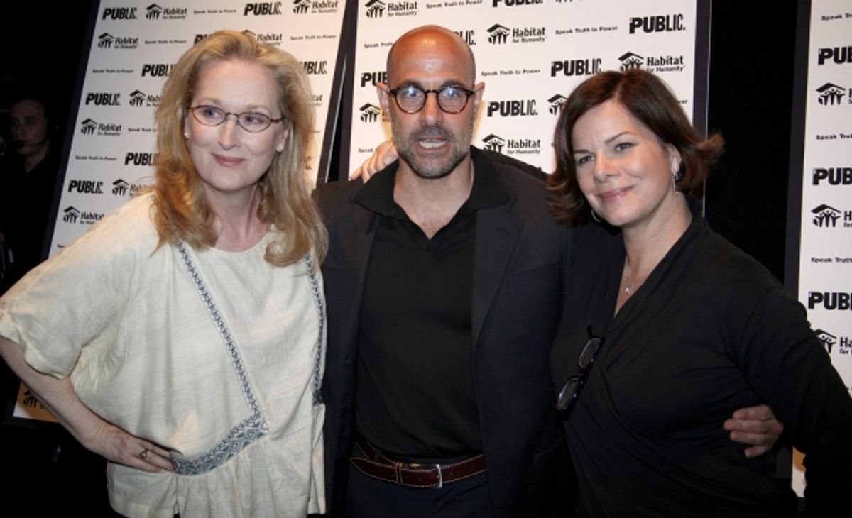 Meryl Streep, Stanley Tucci and Marcia Gay Harden at 