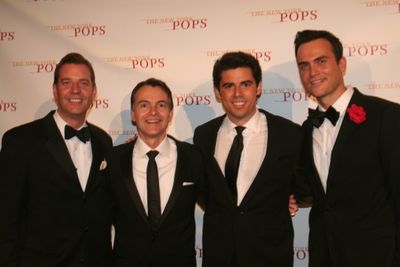 Steven Reineke, Bill Schermerhorn, Tony DeSare and Cheyenne Jackson Photo