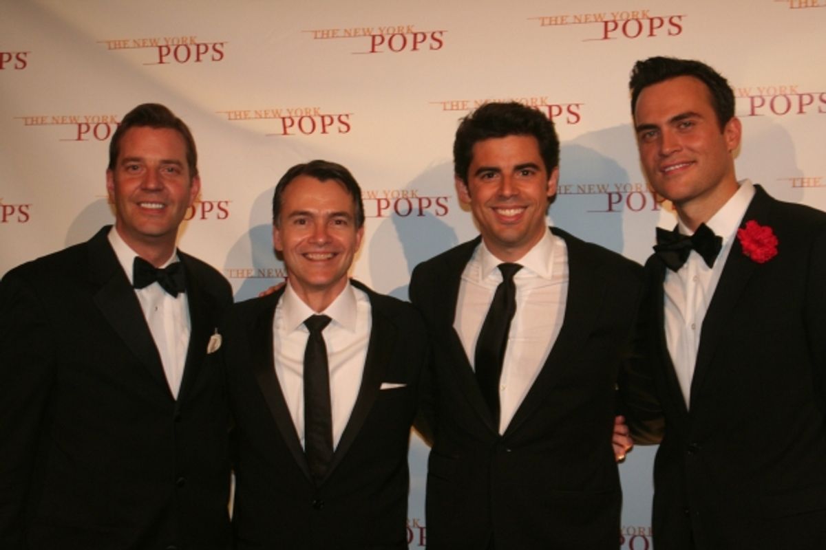 Steven Reineke, Bill Schermerhorn, Tony DeSare and Cheyenne Jackson at 