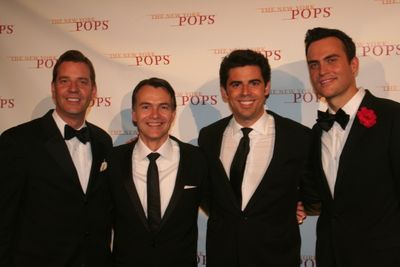 Steven Reineke, Bill Schermerhorn, Tony DeSare and Cheyenne Jackson Photo