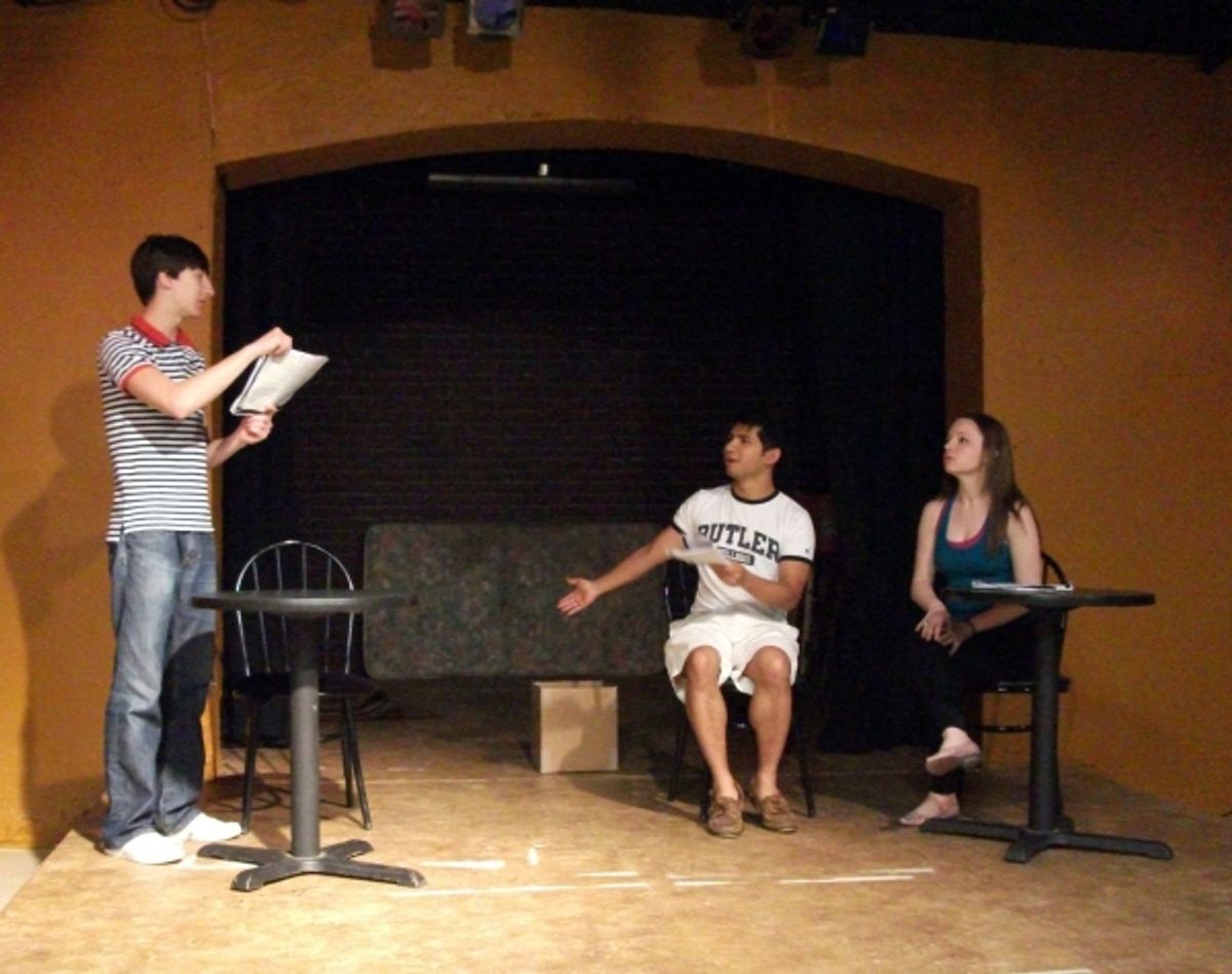 Performer (Howie), Mark Presto (Solomon) and Kelli Johnson at 