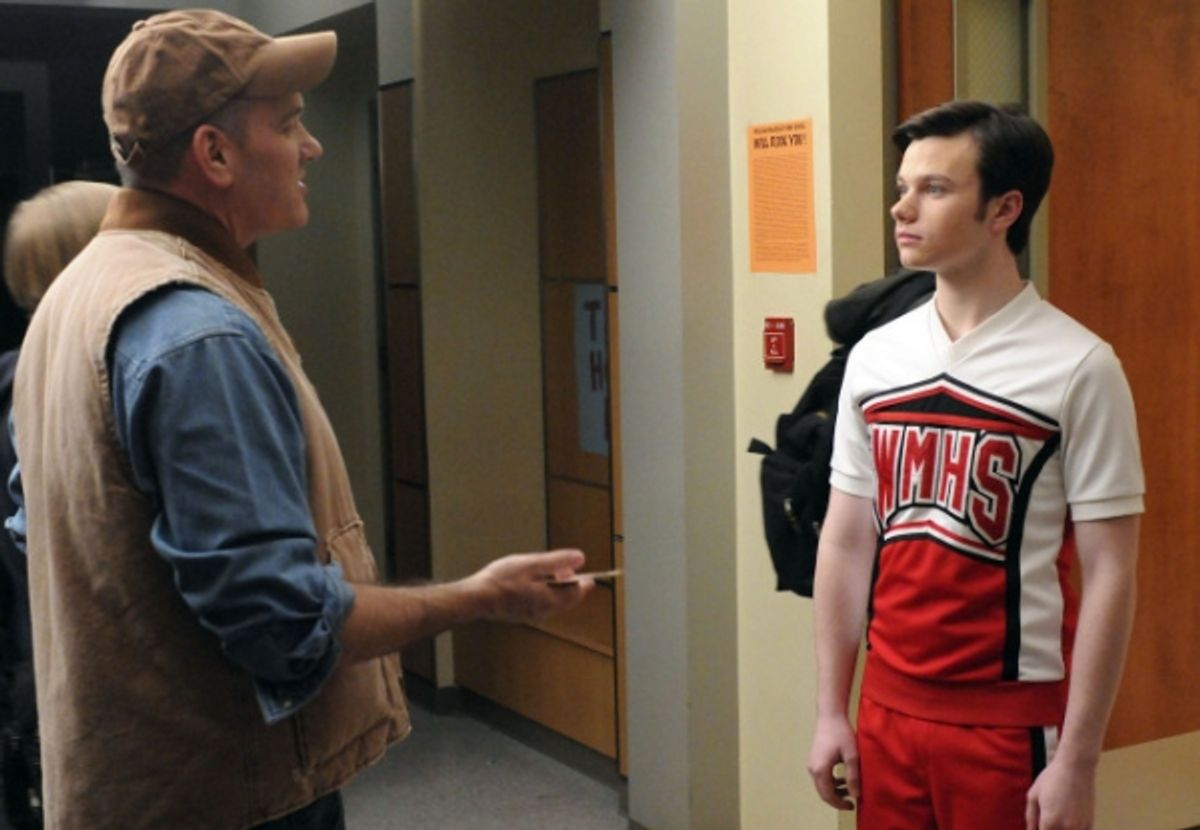Mike O'Malley and Chris Colfer at 