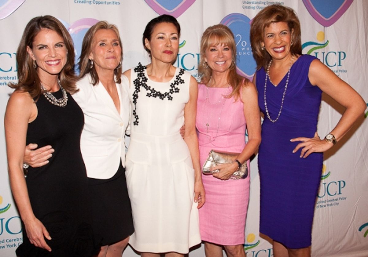 Natalie Morales, Meredith Vieira, Ann Curry, Kathie Lee Gifford and Hoda Kotb at 