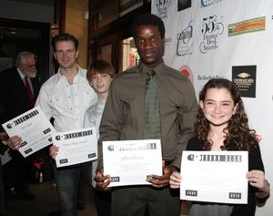 Bill Heck, Dylan Riley Snyder, Gilbert Owour and Emily Robinson Photo