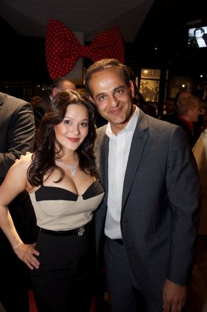 Romi Dames and evening sponsor Michael John of Image Jewelry Inc Photo