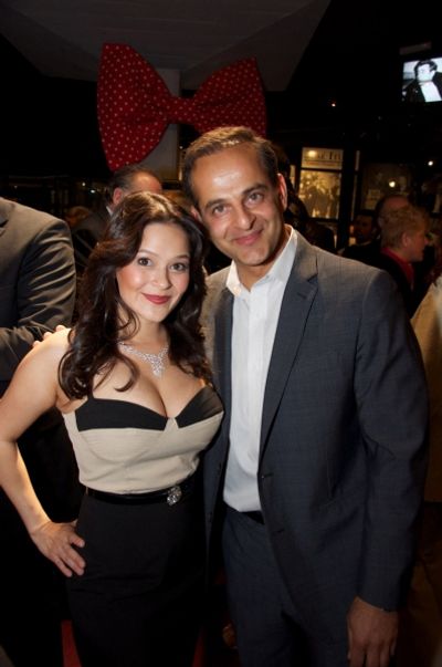 Romi Dames and evening sponsor Michael John of Image Jewelry Inc Photo