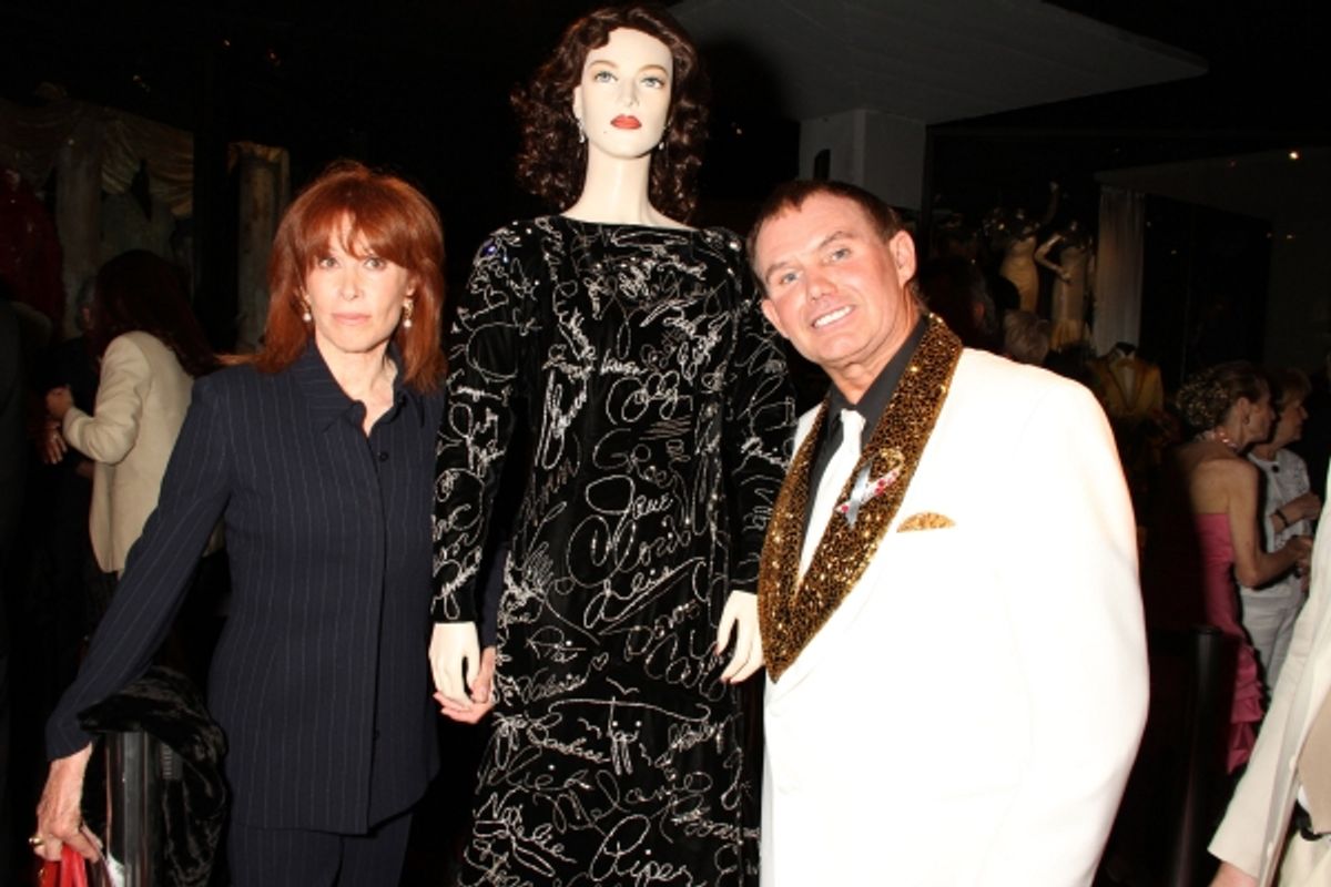 Stefanie Powers and Randy McLaughlin with Graffiti Gown at 