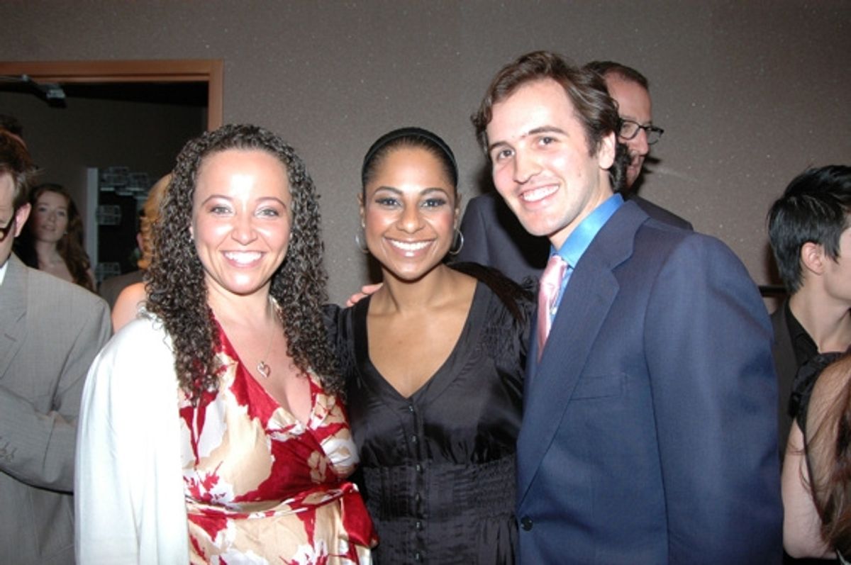 Kameka Dempsey, Nicole Lewis and Andy Sandberg at 