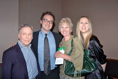 Dick Cavett, Mike Errico, Cathy Mayer and Sally Law Photo