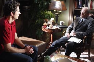 Zachary Levi as Chuck Bartowski, Christopher Lloyd as Dr. Dreyfus Photo