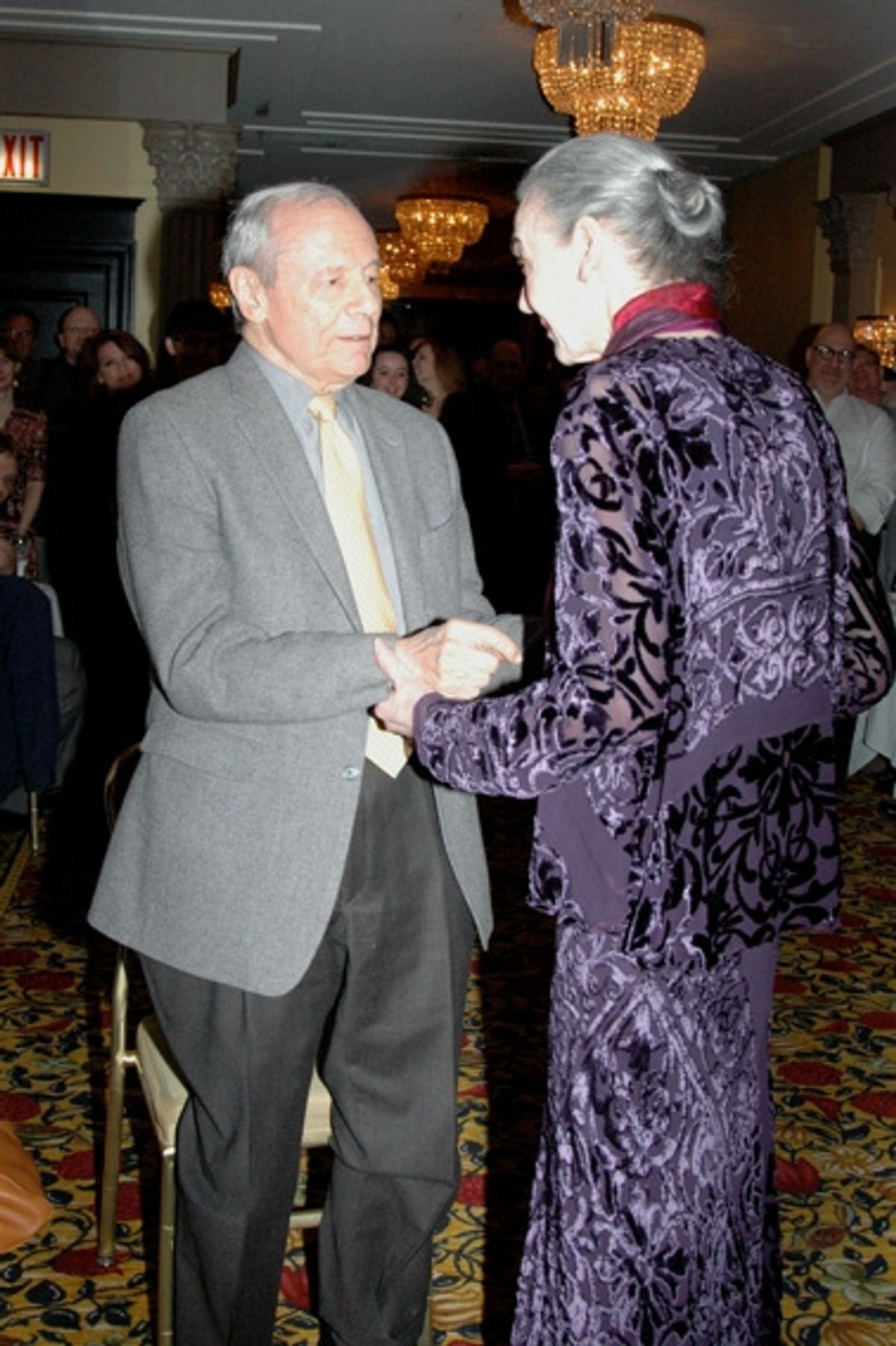 John Simon and Marian Seldes at 