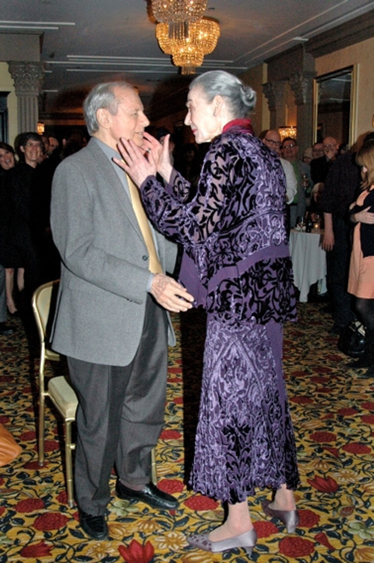 John Simon and Marian Seldes at 
