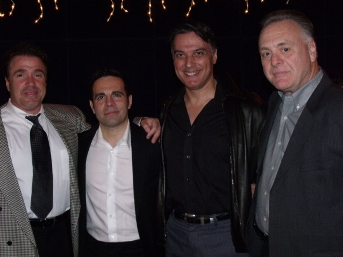 Michael Rispoli, Mario Cantone, Robert Cuccioli and Vincent Gogliormello at 