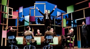 Josh Grisetti, John O'Hurley and ensemble Photo