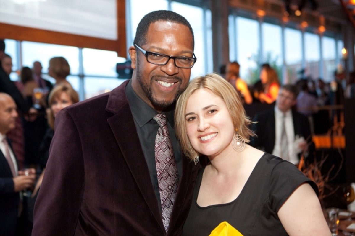 Steppenwolf ensemble member James Vincent Meredith (Broadway: Superior Donuts) and Cathy Meredith at 