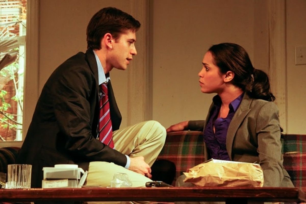 Michael Zegen and Monica Raymund at 