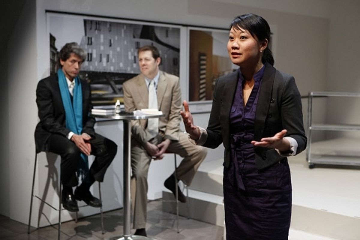 Joris Stuyck, John Bolton and Ann Hu at 