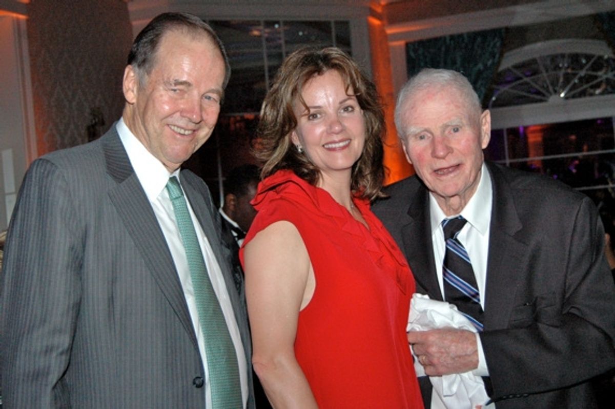 Hon. Thomas H. Kean Jr., Margaret Colin and Hon. Brendan T. Byrne at 