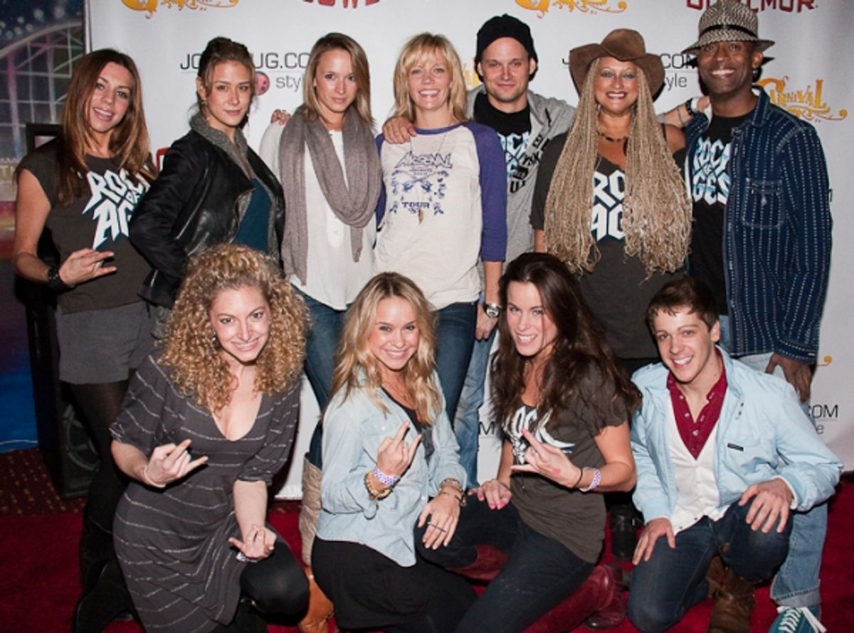 (top) Angel Reed, Ericka Hunter, Emily Padgett,Jenifer Foote, Jeremy Woodard, Michele Mais, and Winston Roye (bottom) Lauren Molina, Becca Tobin, Katherine Tokarz, and Derek St. Pierre at 