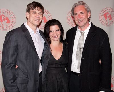 Lee Aaron Rosen with his wife and David Esbjornson Photo