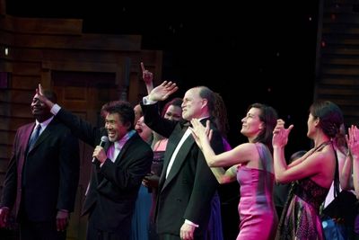 Robert Kelley with David Henry Hwang and Jeanine Tesori Photo