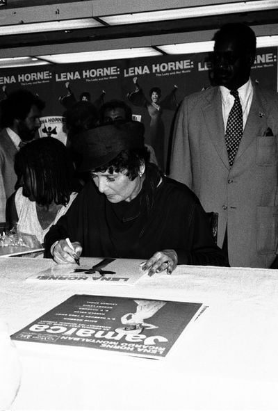 1982 Promoting her new Original Cast Recording Album Release, "Lena Horne: The Lady a Photo