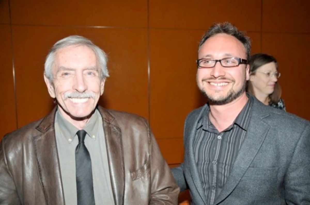 Edward Albee with  Dan LeFranc at 