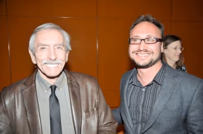 Edward Albee with  Dan LeFranc Photo