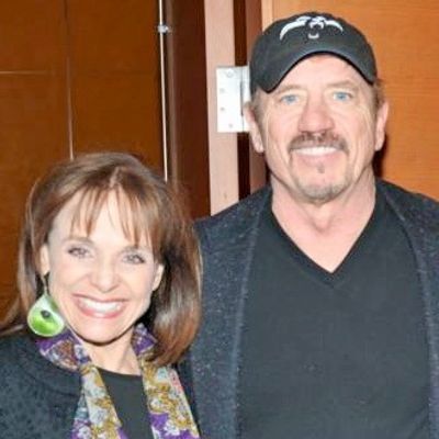 Valerie Harper with "Sondheim on Sondheim" star Tom Wopat Photo