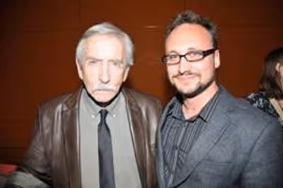Award Judge Edward Albee and Dan LeFranc Photo
