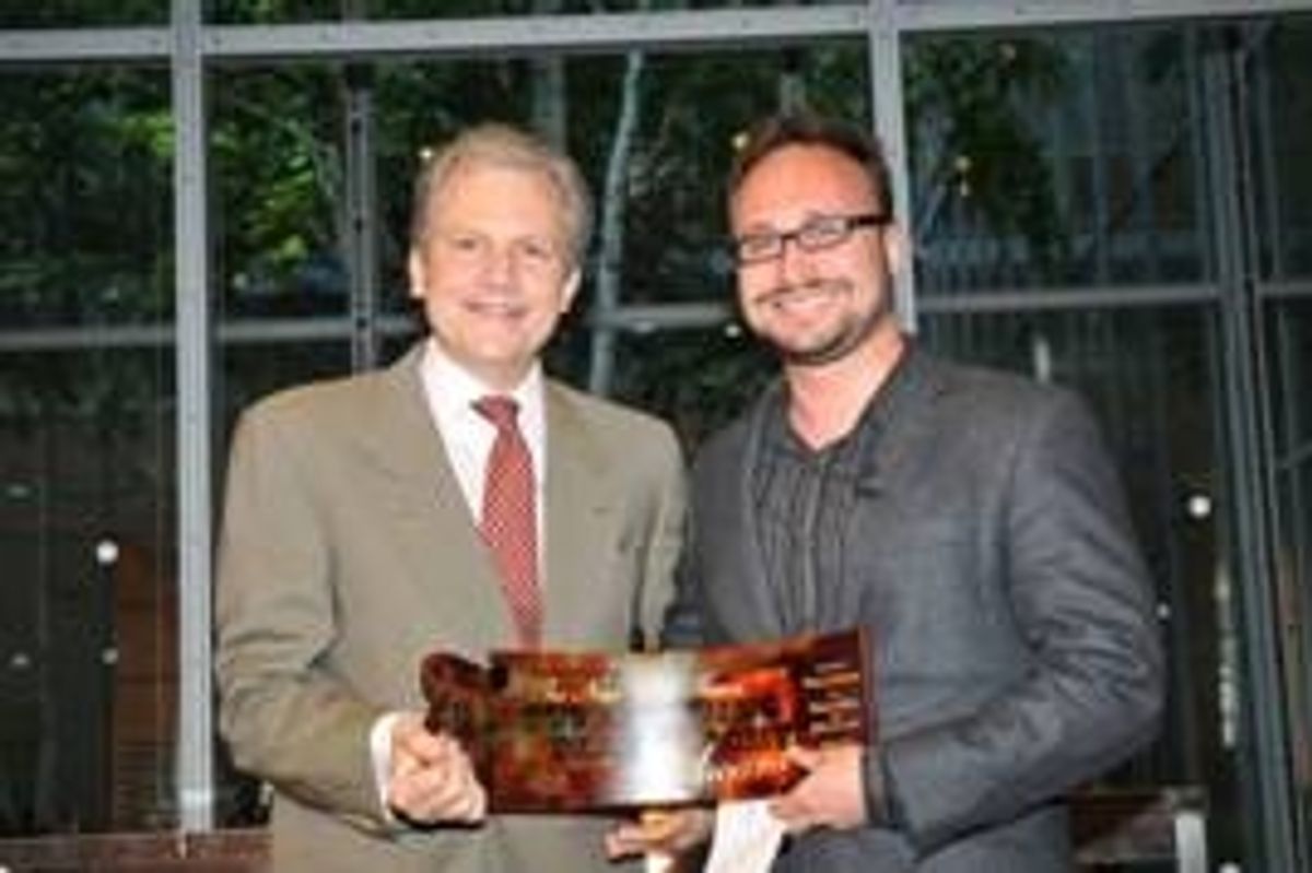 Arthur Sulzberger, Jr and Dan LeFranc at 