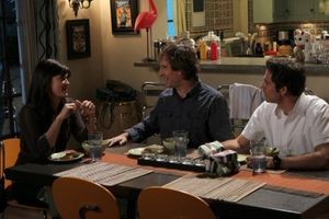 Sarah Lancaster as Ellie Bartowski, Scott Bakula as Steve Bartowski, Zach Levi as Chuck Bartowski @ BroadwayWorld Sarah Lancaster as Ellie Bartowski, Scott Bakula as Steve Bartowski, Zach Levi as Chu Photo