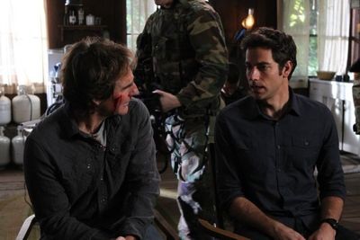 Scott Bakula as Steve Bartowski, Zach Levi as Chuck Bartowski Photo