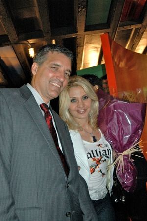 Bruce Dimpflmaier (Tony's Di Napoli) and Orfeh Photo