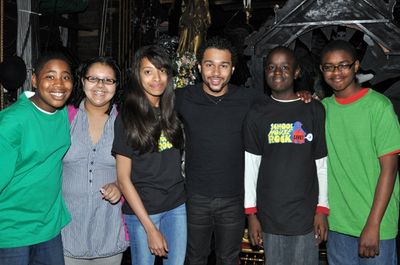 Corbin Bleu & students Photo