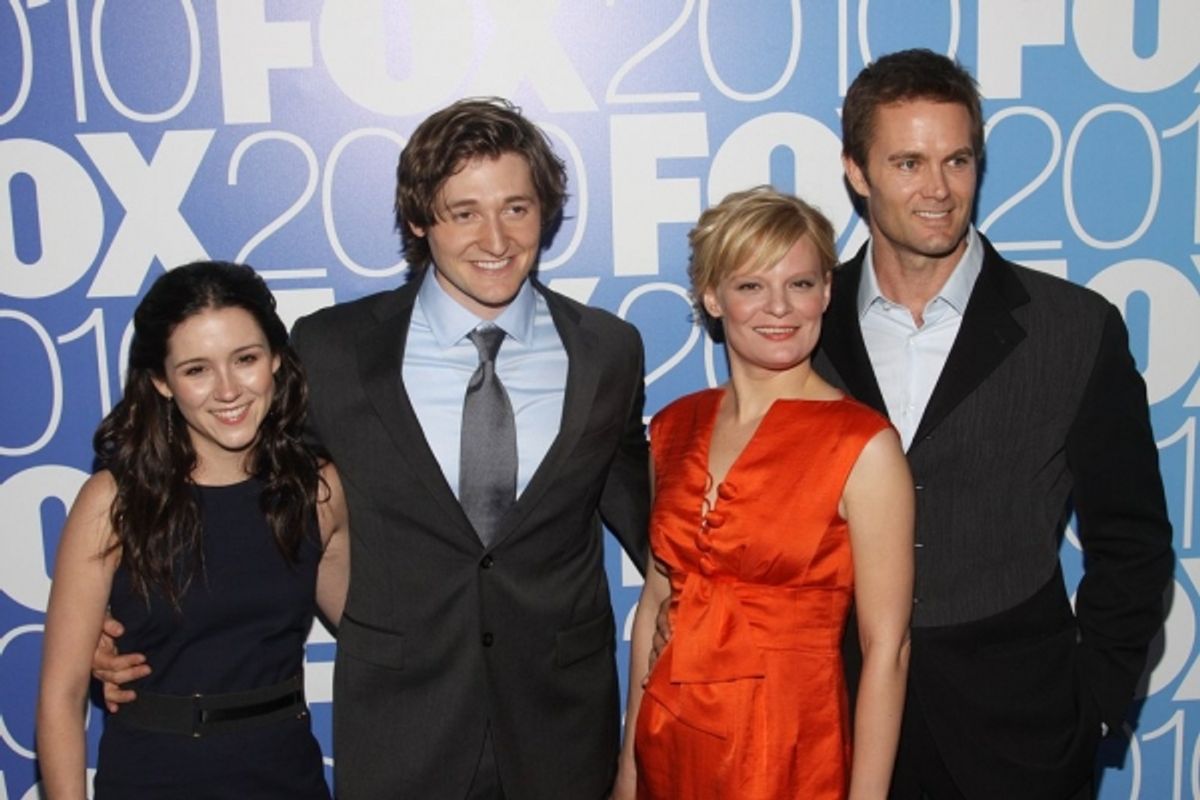 Shannon Woodward, Lucas Neff, Martha Plimpton and Garret Dillahunt (Rising Hope) at 