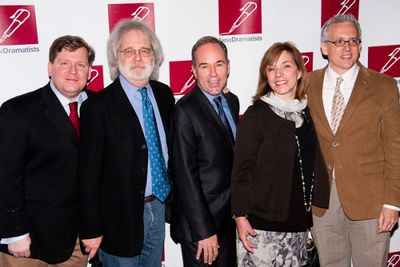 David Lindsay-Abaire, John Weidman, Stephen Flaherty, Marsha Norman, and Donald Margu Photo