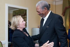 Ethel Kennedy and Morgan Freeman @ BroadwayWorld Ethel Kennedy and Morgan Freeman Photo